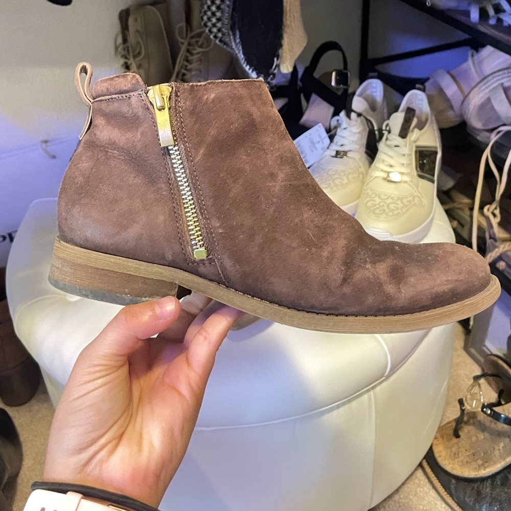 Short Brown Booties/Boots Anklet Tall